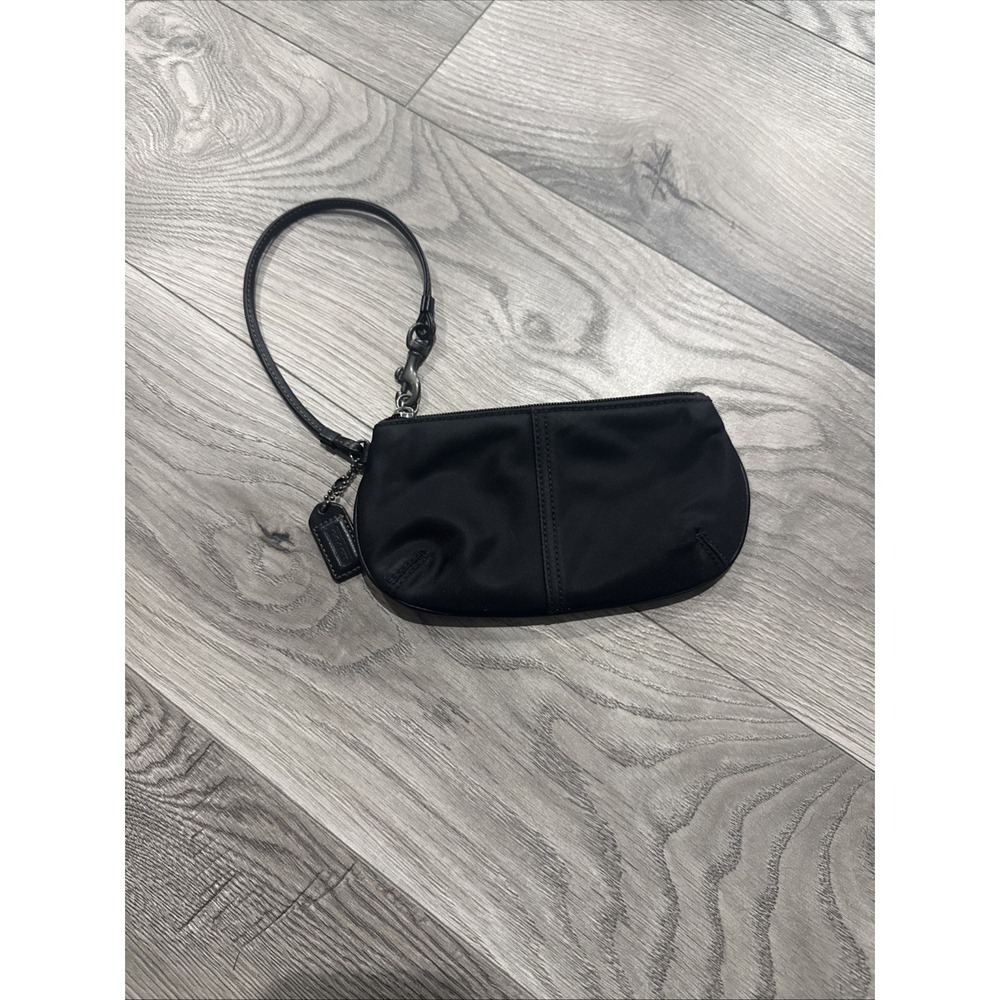 Coach Black Nylon Small Clutch Y2K